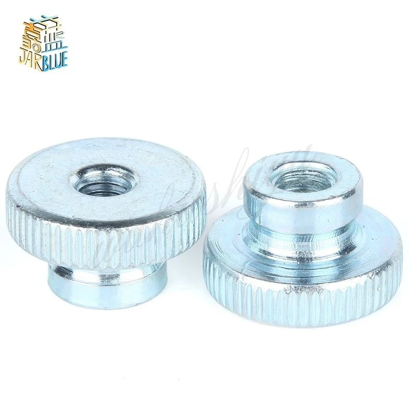 

10Pcs DIN466-B GB806 M3 M4 M5 Galvanized Knurled Thumb Nut Iinstrument Hand Tighten Nut 3D Printers Parts Curtain Wall