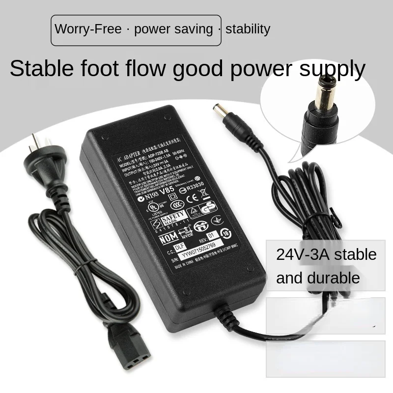 Adapter przewodu zasilającego 24 V dla Zebra GT800 GT820 GX430T elektroniczna powierzchnia samodzielna drukarka kodów kreskowych