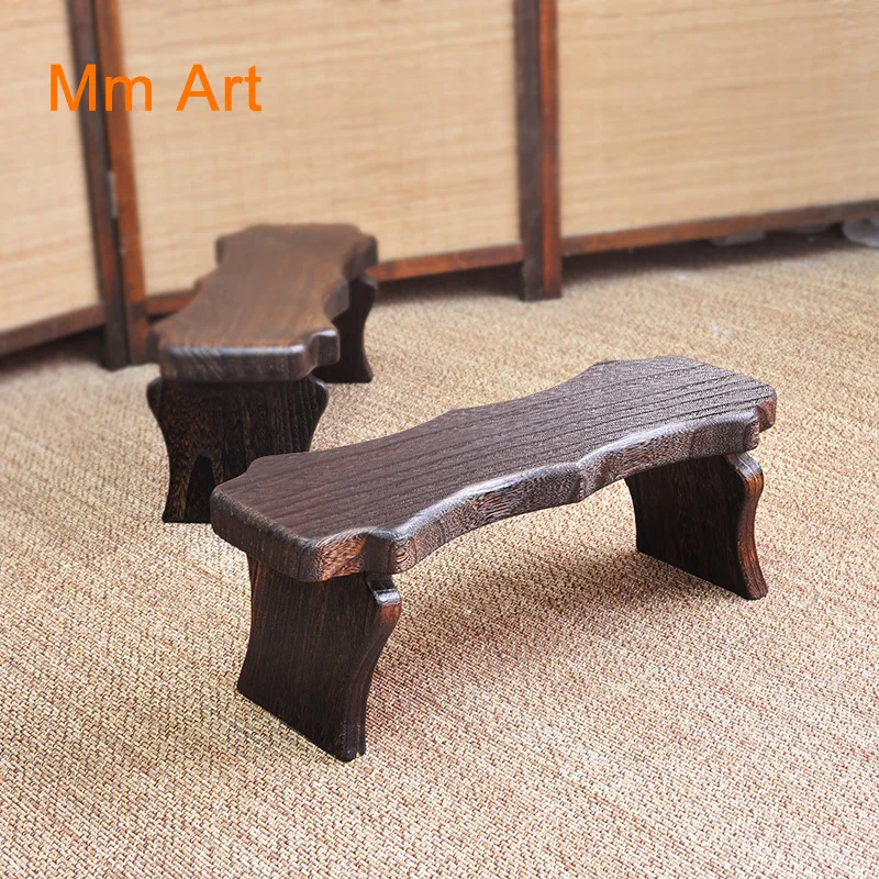 

Children's Low Stool Small Bench Footstool Foot Bench Portable Fishing Stool Solid Wood Meditation Stool