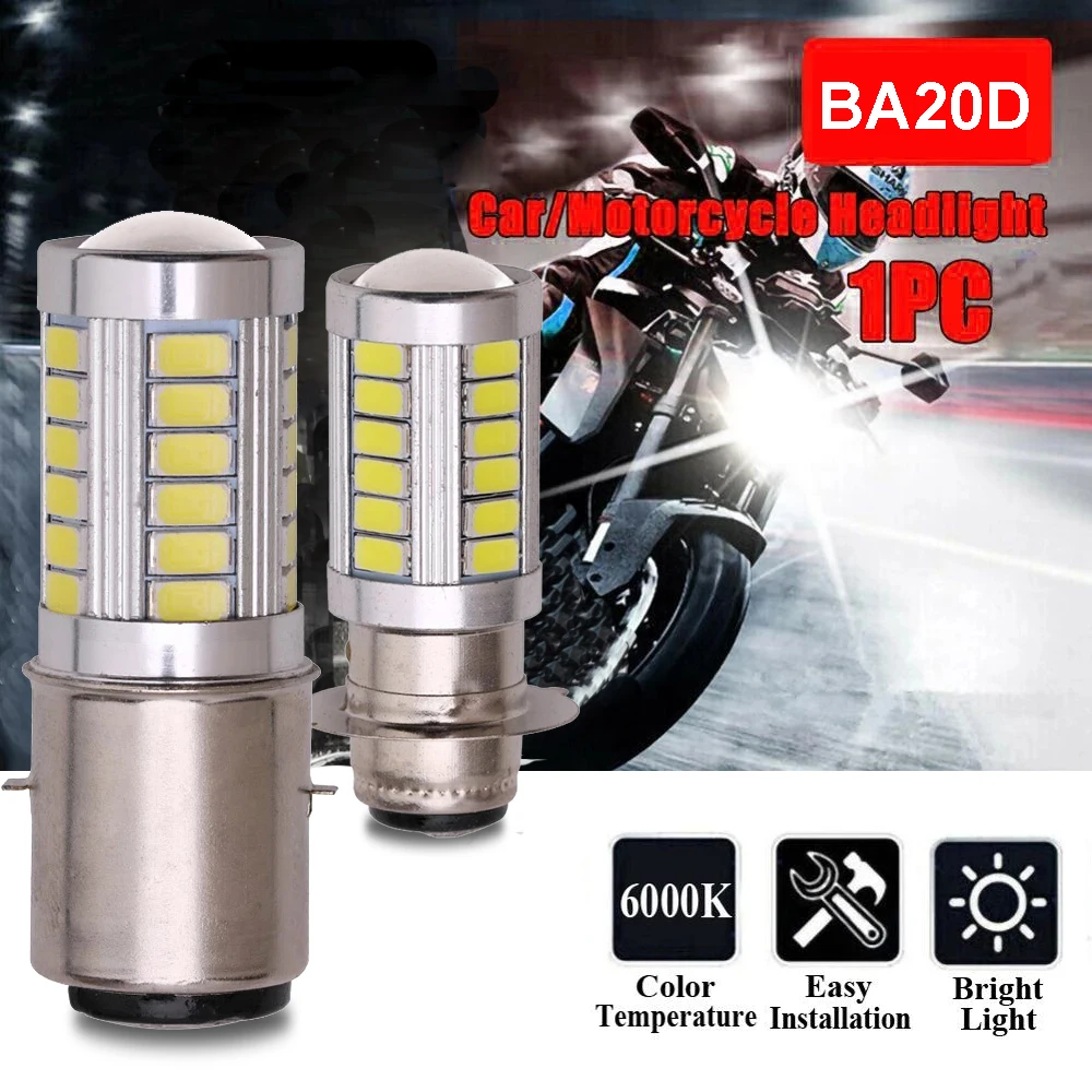 

YSY 1X PX15D P15D 33 SMD H6M LED Ba20d 5630 33 LED Fog light Lamp Auto Motorcycle/Motor Bike/ Headlights High/Low Beam Bulb 12V