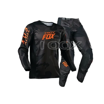 2021 Troy Fox 180 Oktiv Trev Jersey Pants Motocross Gear Set Motorcycle Racing Kits Mountain Bike Offroad Suit