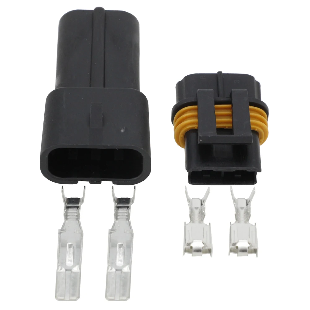 2  Pin Male and Female connector terminal car wire plug 2 pin connector female Plug Automotive Electrical DJ70232Y-6.3-11/21 2P