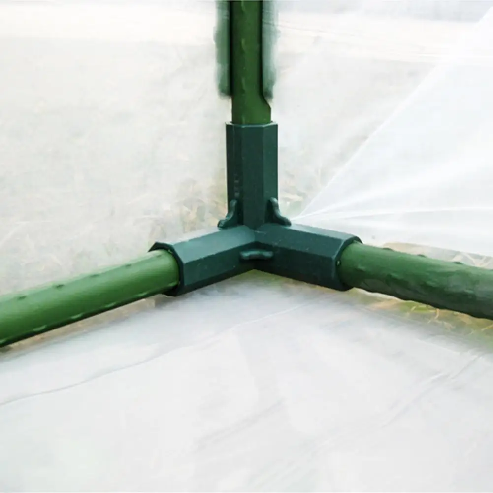 Greenhouse Frame Connector Plants Awning Pillar Connectors Climbing Plants Awning Pipe Pole Connecting Joints Garden Tools