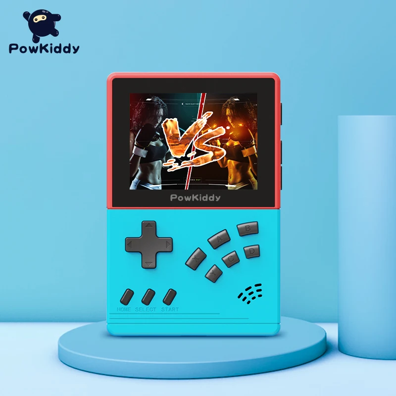 Official POWKIDDY V2 Handheld Game Console 3.5 Inch 32G 17000 Retro CPS MD Games Av Out Support Double Player Children's Gifts