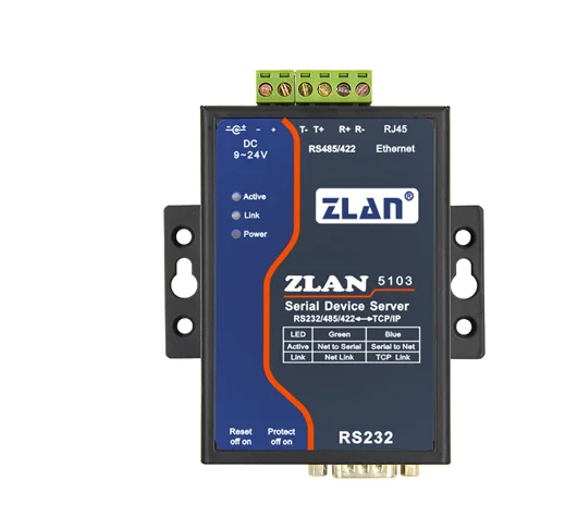 

TOP Selling Serial port server serial port to Ethernet module |RS232/485/422 to Ethernet ZLAN5103