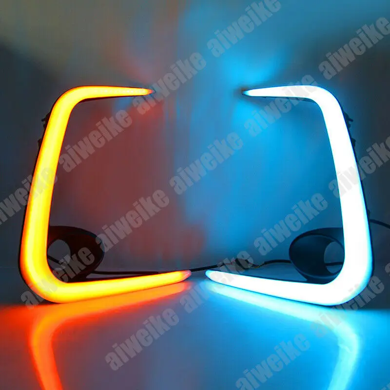 2 قطعة أضواء النهار الجري DRL مع بدوره لتويوتا كورولا Altis سيدان الاتحاد الأوروبي 2019 2020 2021 اكسسوارات السيارات