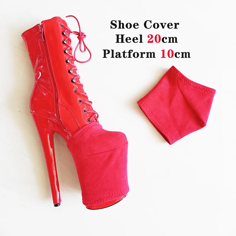 Shoe Cover Pole Dance Shoes Protective Cover High Heels 20cm Waterproof Platform 10cm Suede Material Strong Wear-resistant