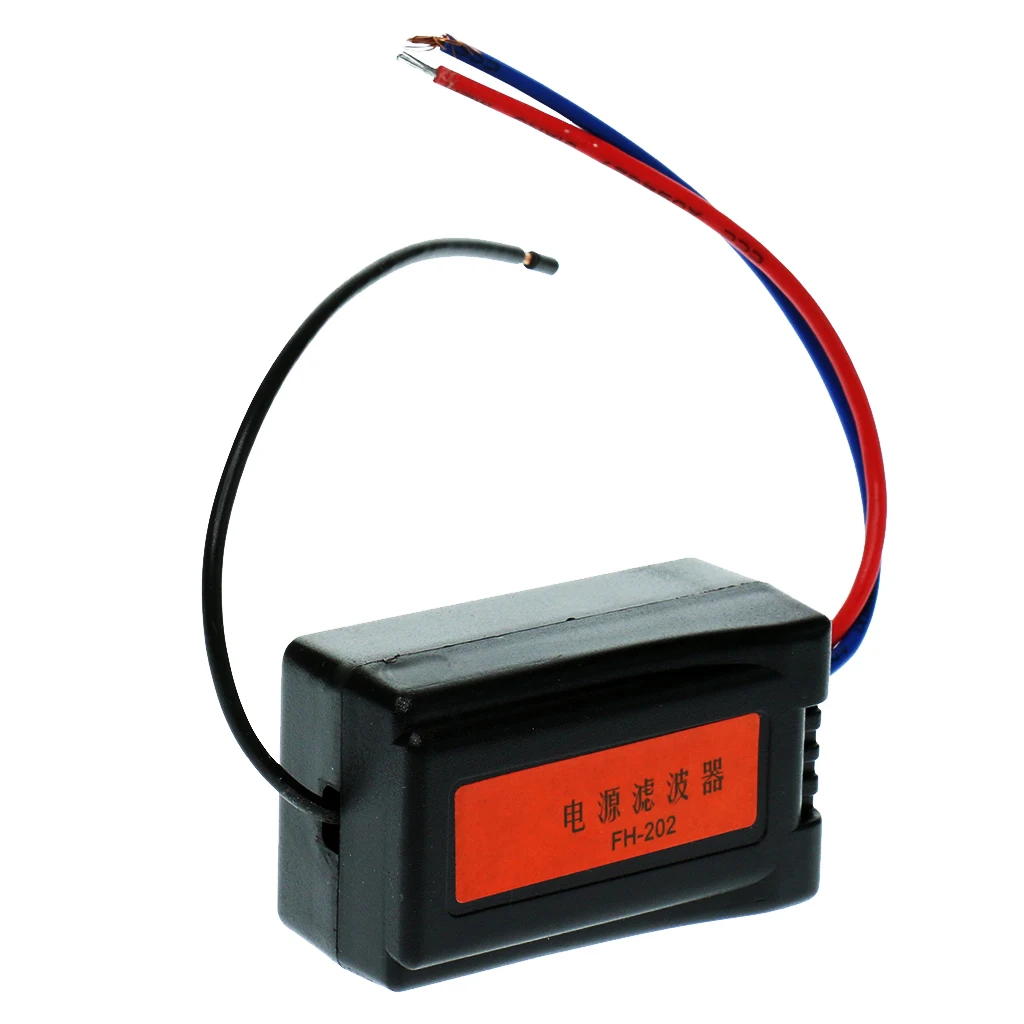Car DC 12V Pre-wired Audio Power Noise Filter Ground Loop Isolator