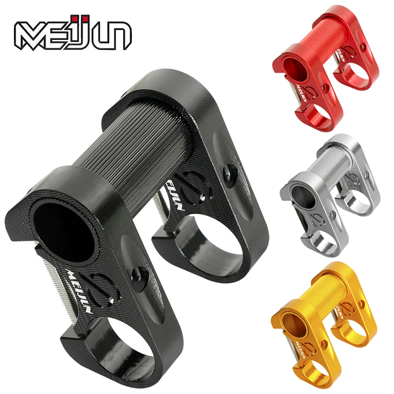 

412 SP8 Folding Bike Double Stem 25.4mm Handlebar Stem Adjustable Aluminum Alloy Stems Adjustable Folding Bike Handlebar Stem