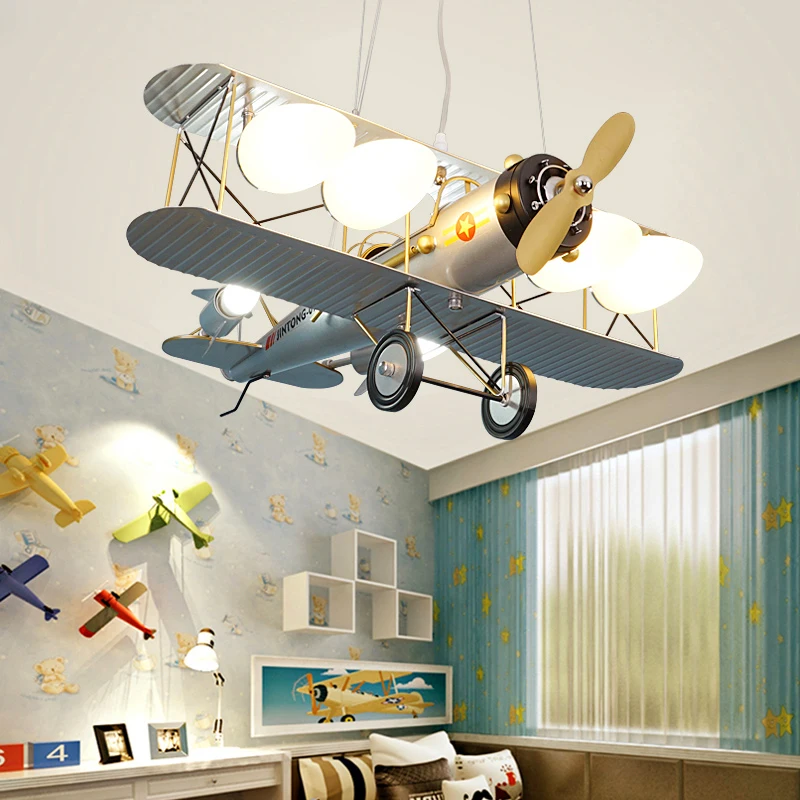 Boy kids bedroom decorative airplane dining room led ceiling lamps pendant lights indoor lighting interior lighting ceiling lamp