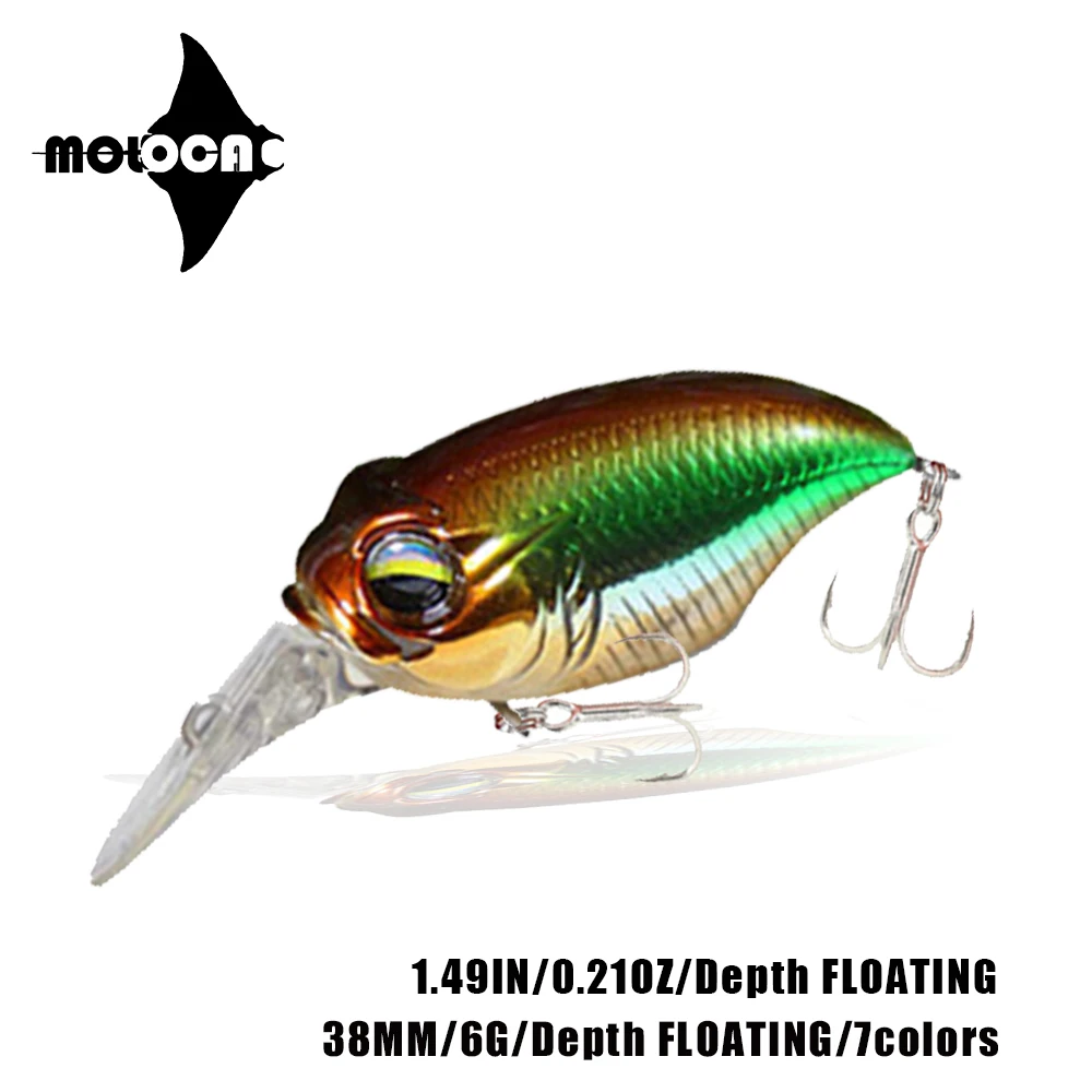 

Crankbait Fishing Lure Floating 38mm 6g Accesorios De Pesca Black Minnow Fish Isca Artificial Dropshipping Leurre Angeln Tackle