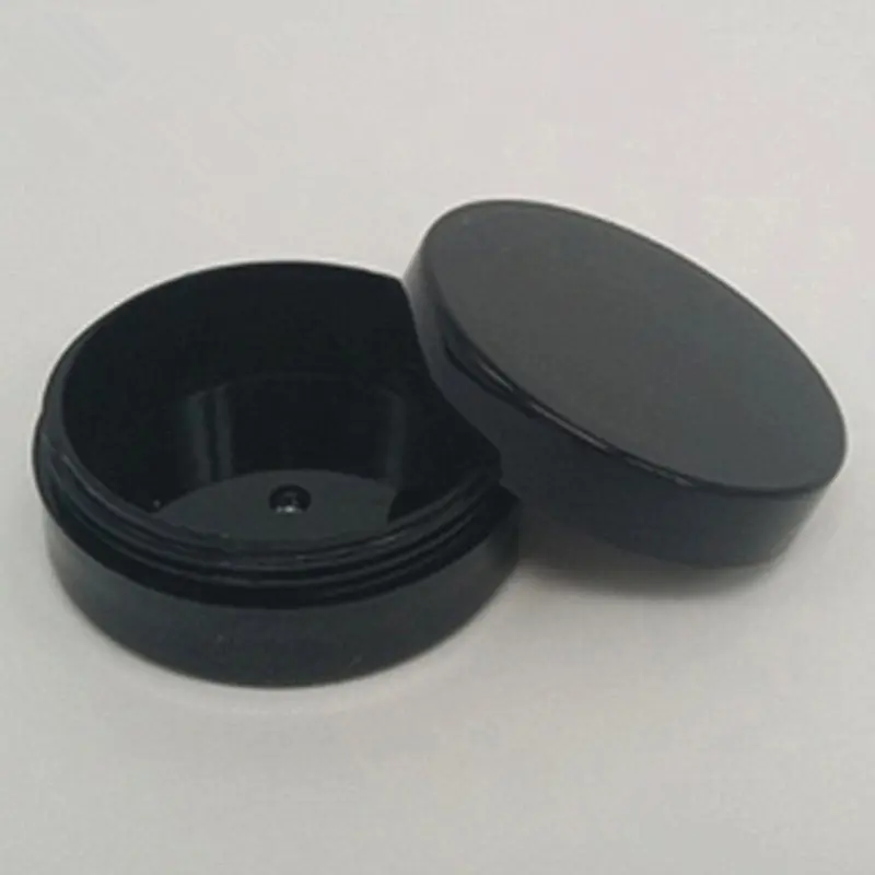 50pcs/Lot 20ml Empty Cosmetic Jar Transparent Black Powder Box (Can Be Equipped With Grid And Puff) With 8 To 10 Grams Of Powder