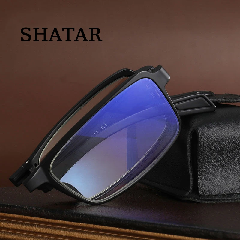 

Shatar New Anti-Blue Light Folding Reading Glasses For Men Women Portable TR Frame Fashion Prescription Glasses+1.0+1.5+2.0+2.5