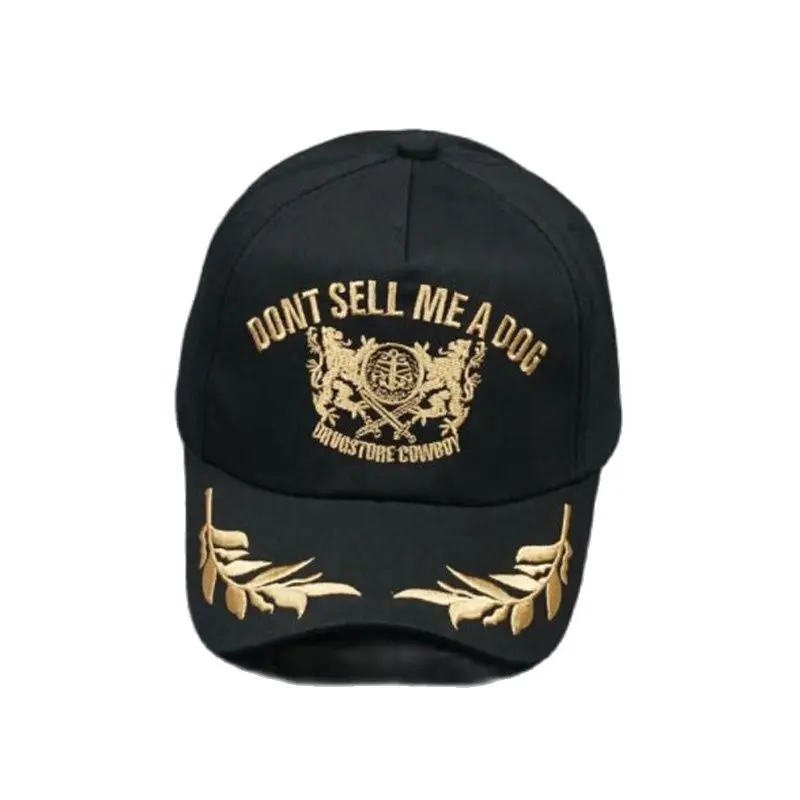 1pcs Korean Version Of The Gold Embroidery Baseball Caps Men And Women Fashion Peaked Cap Sun Hat 3Color Wholesale