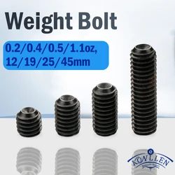 KONLLEN Weight Bolt Adjust for cues 0.2/0.4/0.5/1.1oz 12/19/25/45mm 4 Pieces Set of Weight Bolt Adjustable Billiard Accessories