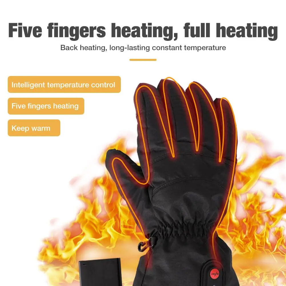 

Heating Gloves USB Rechargeable Adjustable Hands Warmer Electric Heated Glove Motorcycle Skiing Winter Thermal Heated Gloves