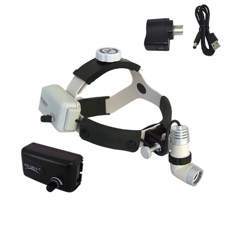 

Wireless Medical Headlight ENT Plastic Sugery Pet Clinic Examination Light 3W LED Headlamp Dental Surgical Head Light KD-200