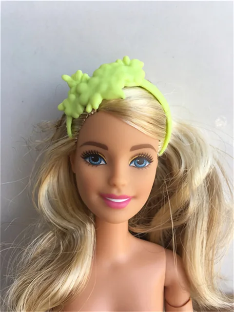 Original Doll Head Bands 1/6 Doll Head Decors Cute Flowers Headphone Crown Bows Kids DIY Dressing Doll Accessories Girl Gifts