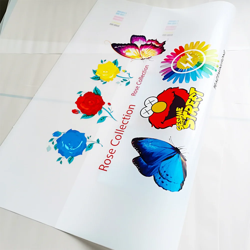 100 sztuk papier transferowy do A3 A4 L805 L1800 P400 R1390 DTF T-shirt ubrania biały atrament przezroczysty dwustronny matowy film drukarki