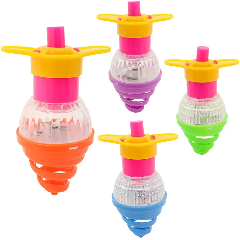 Newest Style Screw FLASHLIGHT UP LED Flash Spinning Top Toys Gyroscope Sensory Novelty Gifts  For Boys And Girls