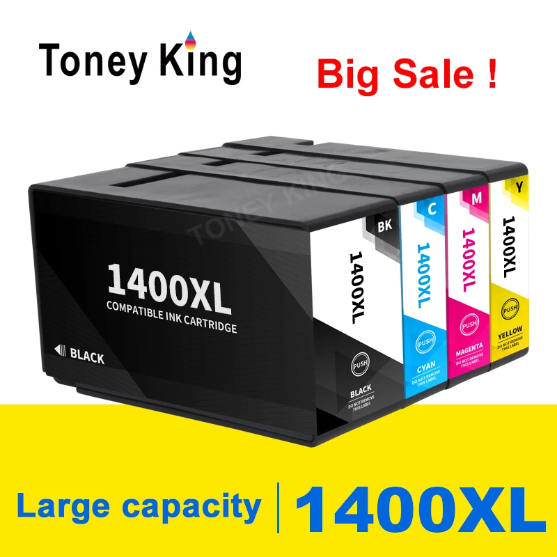 

Toeny King Compatible Ink Cartridges For Canon PGI 1400 MAXIFY MB2040 MB2340 MB2140 MB2740 printers PGI-1400 PGI1400 XL