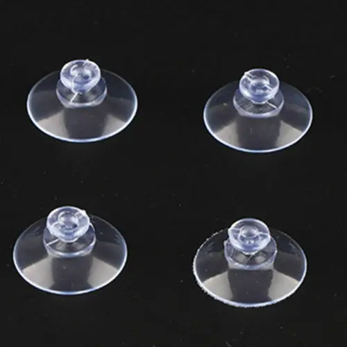 20pcs Clear    25/30/35mm Sucker Suction Cups Transparent plasitc Mushroom Head Suckers Cup