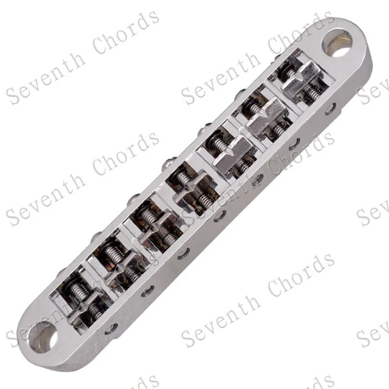 EIN Set 7 Saiten Brücke Und Saitenhalter Für E-gitarre Chrom Und Schwarz Für Wählen Musical Instrument Zubehör Teile – Detail 7