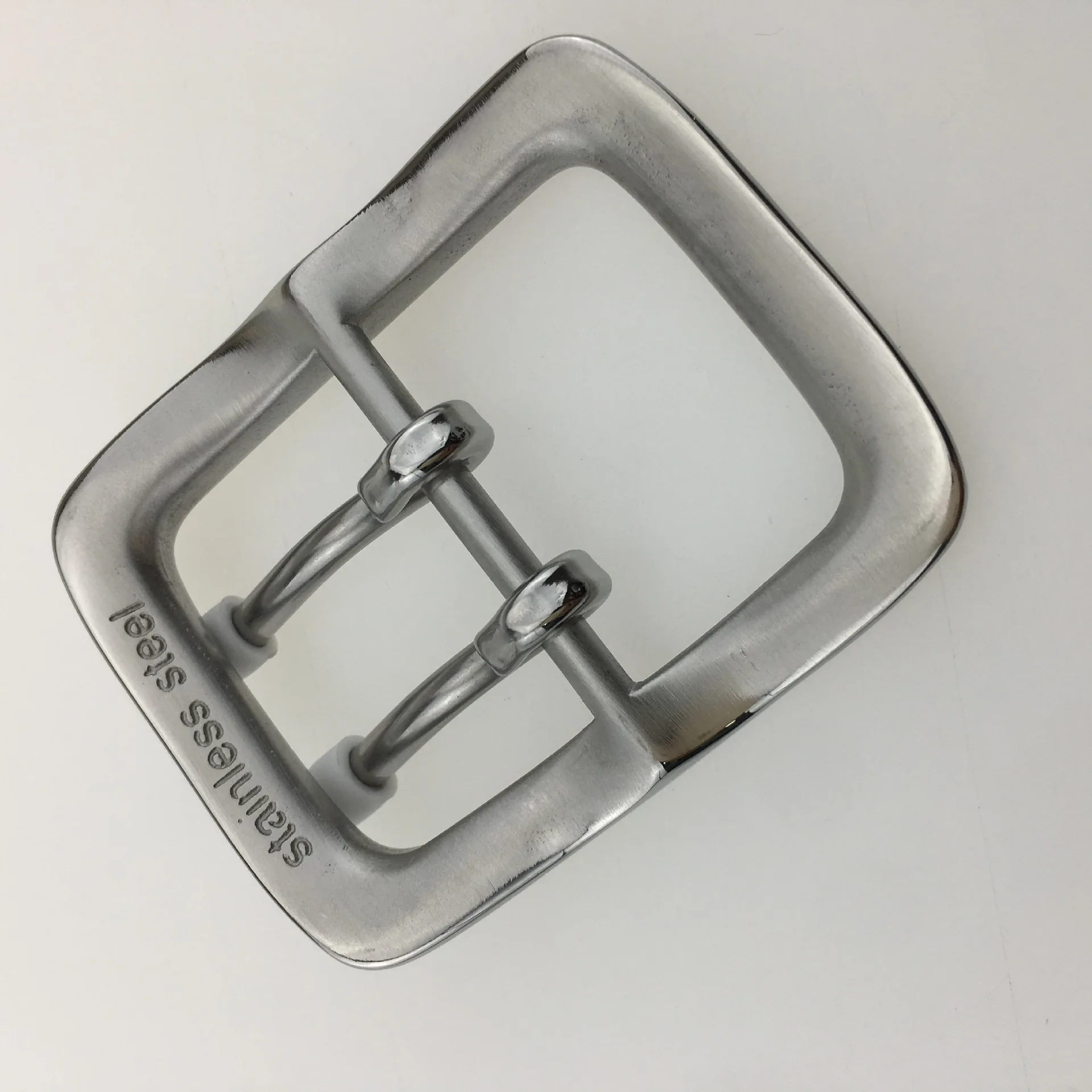 Stainless steel double pin buckle belt buckle scratch-resistant and wear-resistant high-end Seiko pin buckle belt accessories