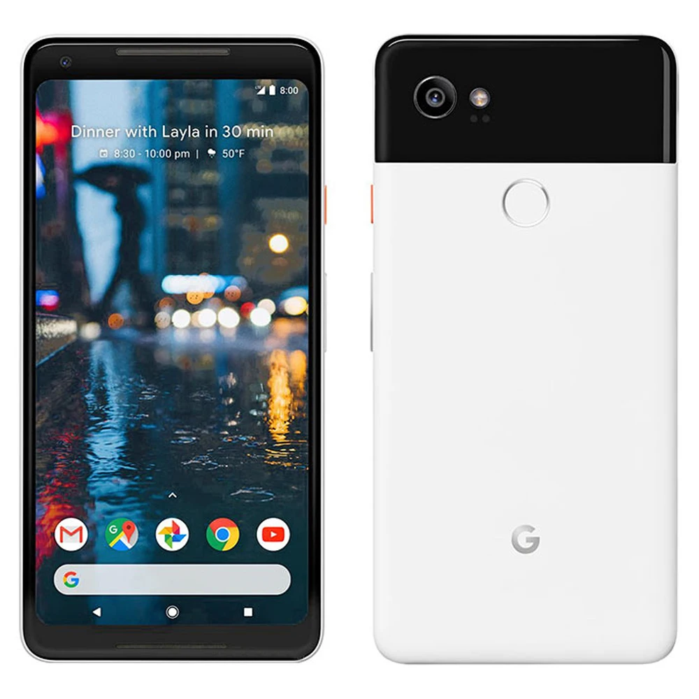 Google-móvil Pixel 2XL, 4G, 6,0 pulgadas, NFC, 4GB de RAM, 64GB/128GB de ROM, cámara de 12,2 MP + 8MP, GPS, Android