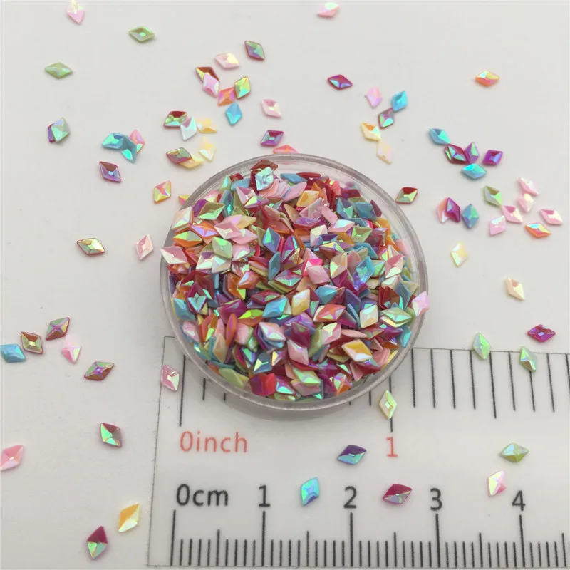 30g 2x4mm 3d Rhombus Sequins Glitter Paillettes For DIY Nail Craft,Craft Making, Wedding Decoration confetti Wholesale