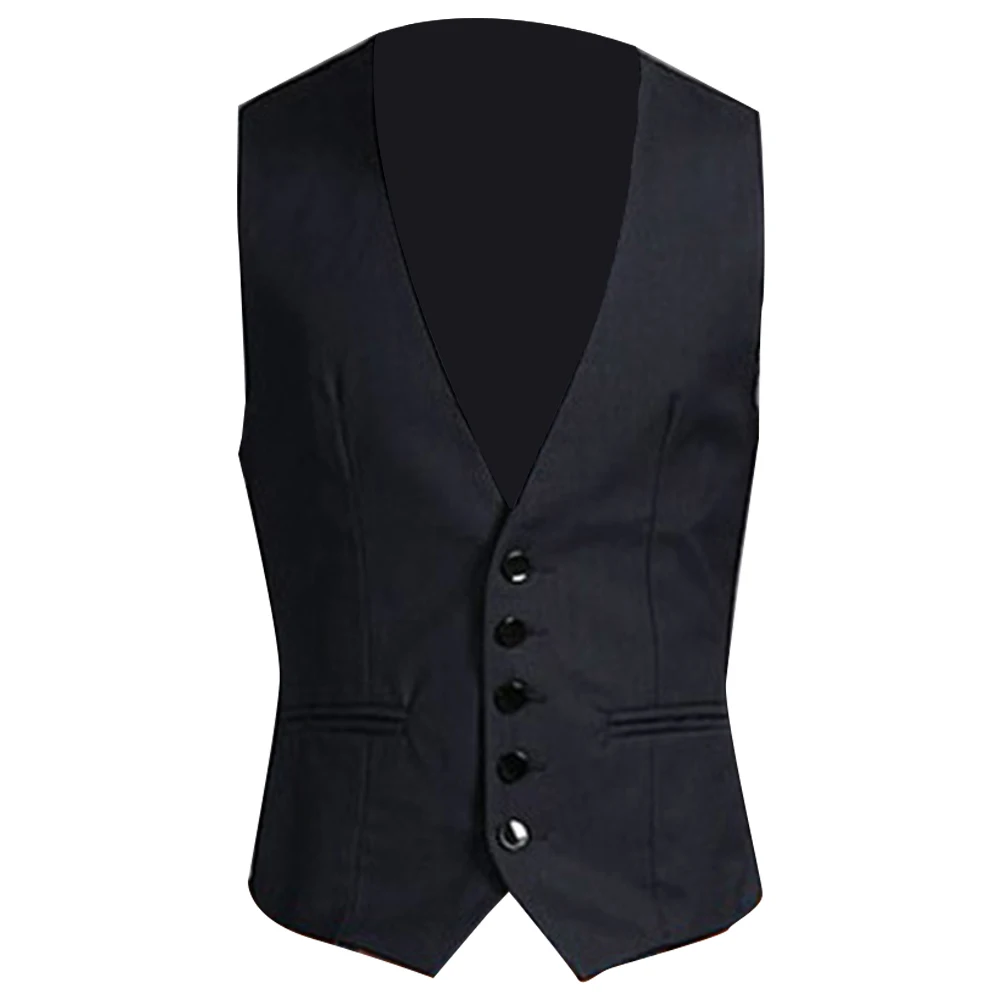 Men Vest Men Sleeveless Vest Casual Business Blazer Elegant wedding groomsmen costume Male Gift