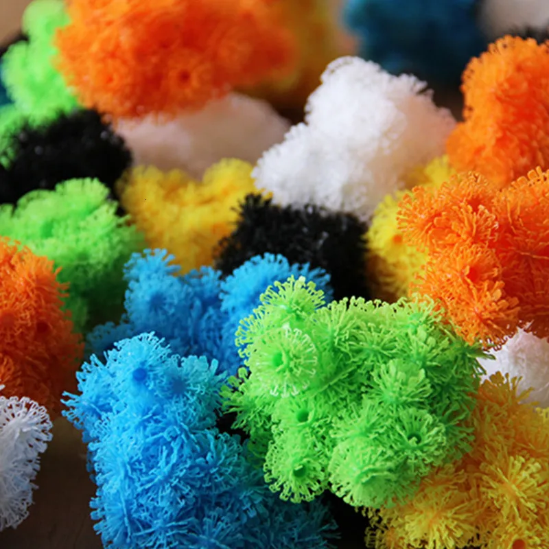 Magic Thorn Balls Construction Building Blocks Kids Children DIY Creative Interlocking Sticky Puff Balls Puzzle Assembling Toys