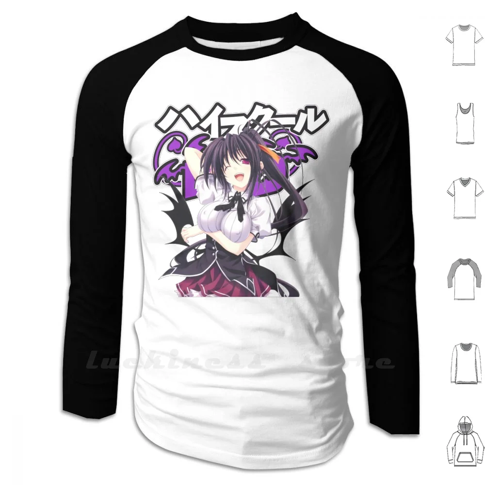 Akeno Himejima - High School Dxd Long Sleeve Cotton Akeno Himejima High School Dxd Akeno Rias Akeno High School Dxd Dxd Anime