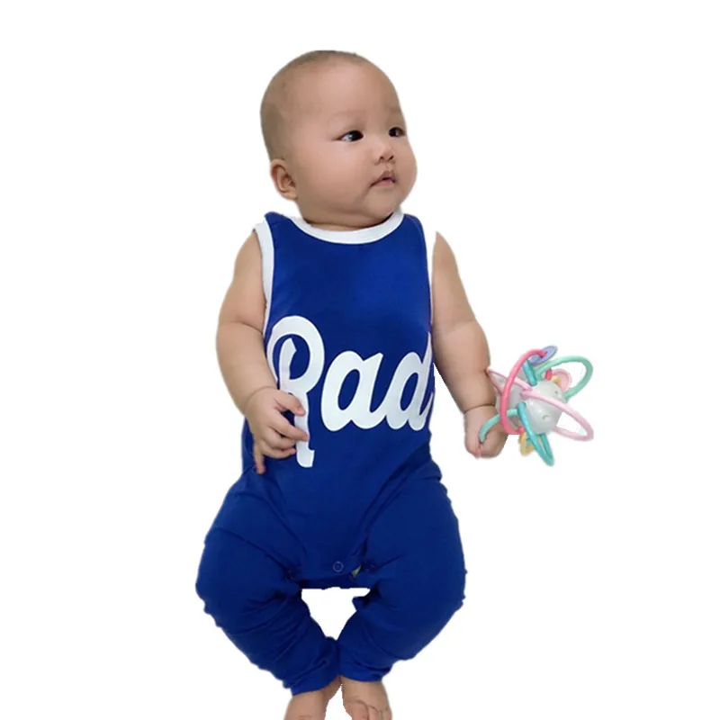 COSPOT Baby Boys Girls Summer Romper Boy Girl Solid Blue Tank Jumpsuit Kids Fashion Cotton Rompers Newborn Jumper 2023  New 40