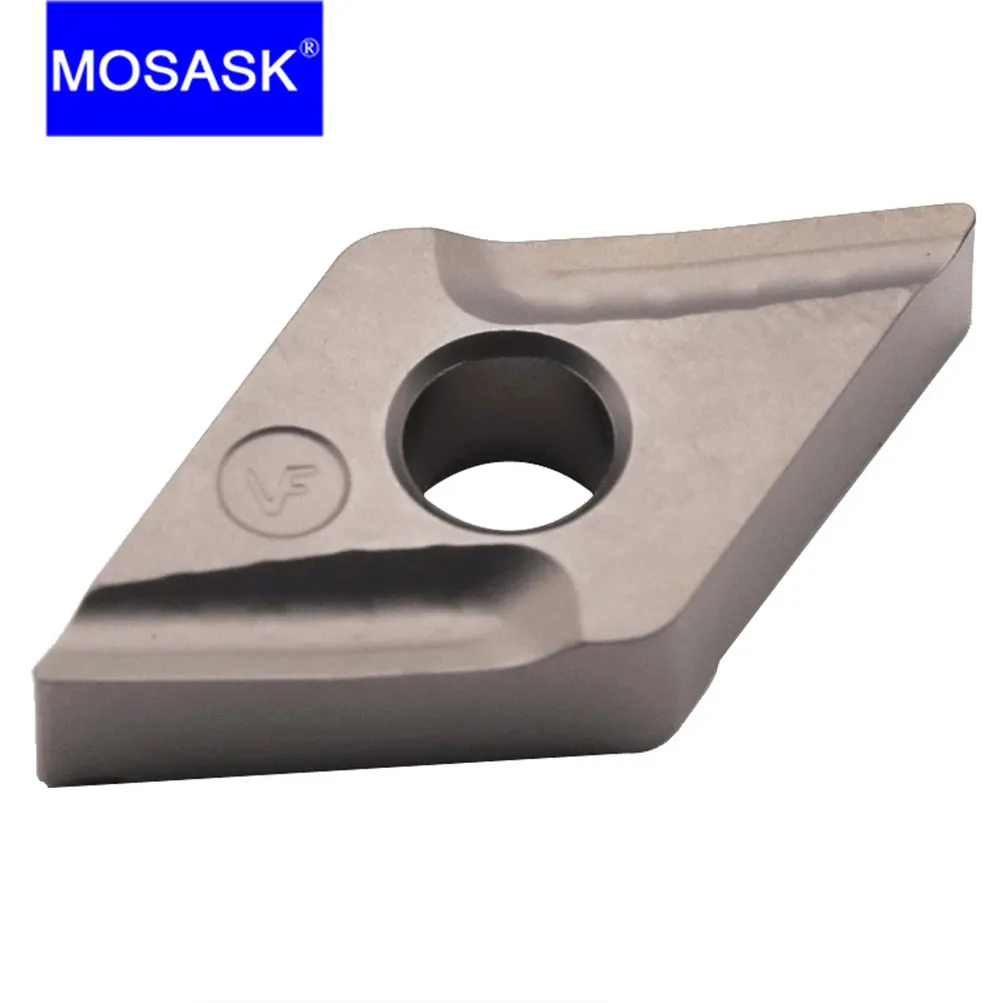 MOSASK 10pcs DNMG150404R-VF ZN60 Cermet Medium And Rough Steel Parts Have Good Finish Tungsten Cemented Carbide Inserts