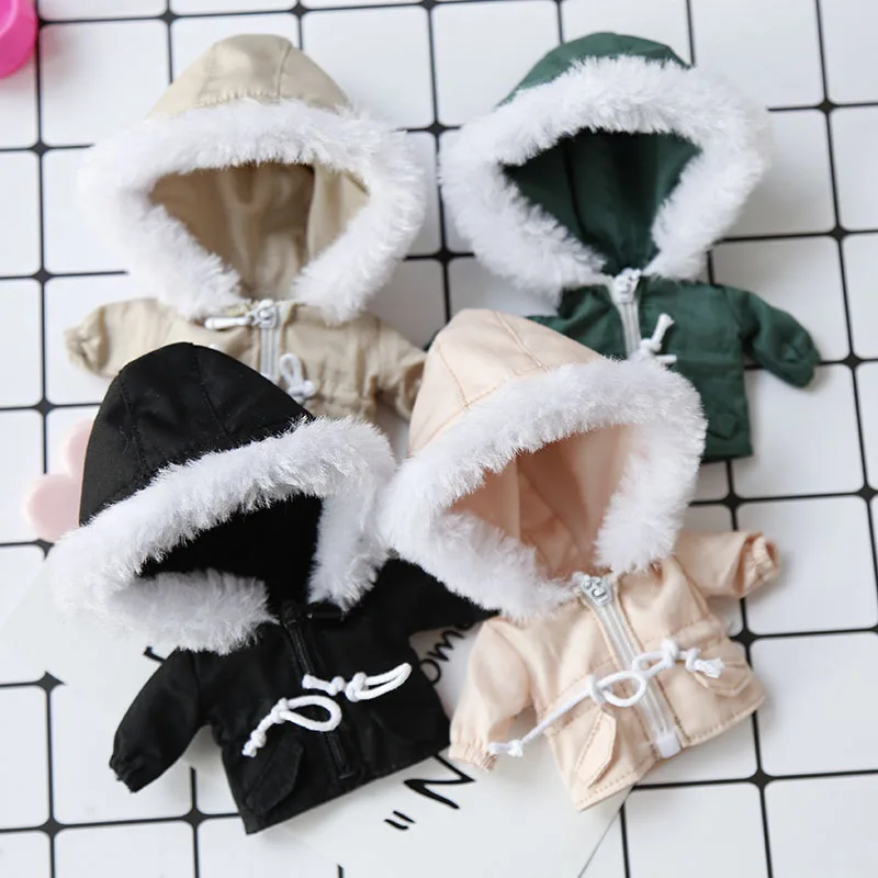 Ob11 Coat Corduroy Rabbit Ear Down Jacket Cotton-Padded Jacket Doll Clothes Warm Clothing For Gsc P9 1/12 Bjd Baby Dress Molly