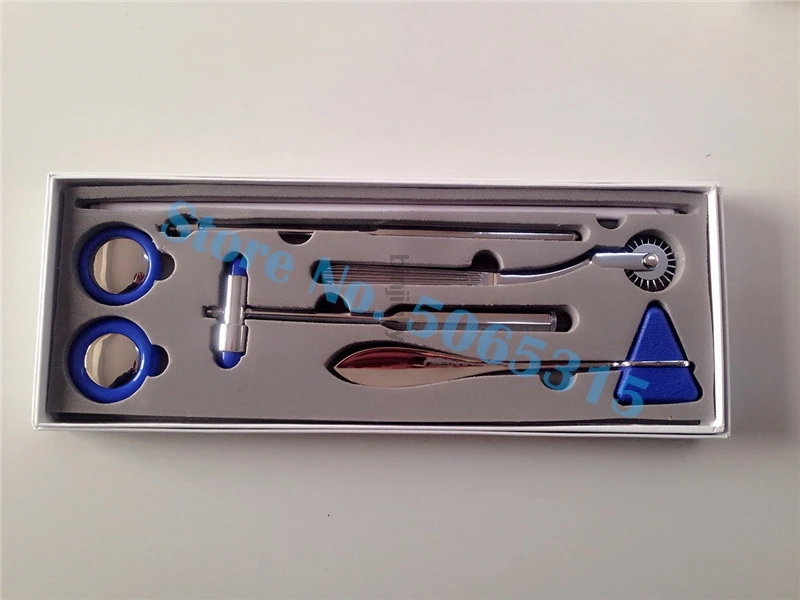 Set 5 IN 1 sets of high quality percussion hammer and nerve hammer Multifunctional Percussor Diagnostic Reflex Stethoscope
