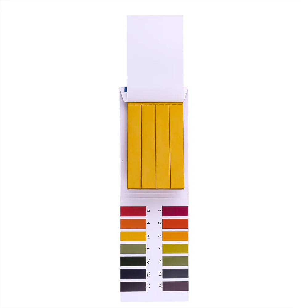 Tiras de prueba de PH para acuario de agua, papeles de prueba de PH, indicador Universal, PH 1-14, 80 unidades por paquete