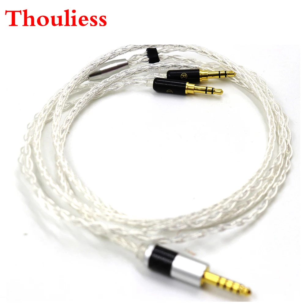 

Thouliess HIFI 8Cores 7N OCC Silver Plated Balanced Headphone Upgrade Cord Cable For Hifiman SUNDARA he400i he400s HE560 2x3.5mm