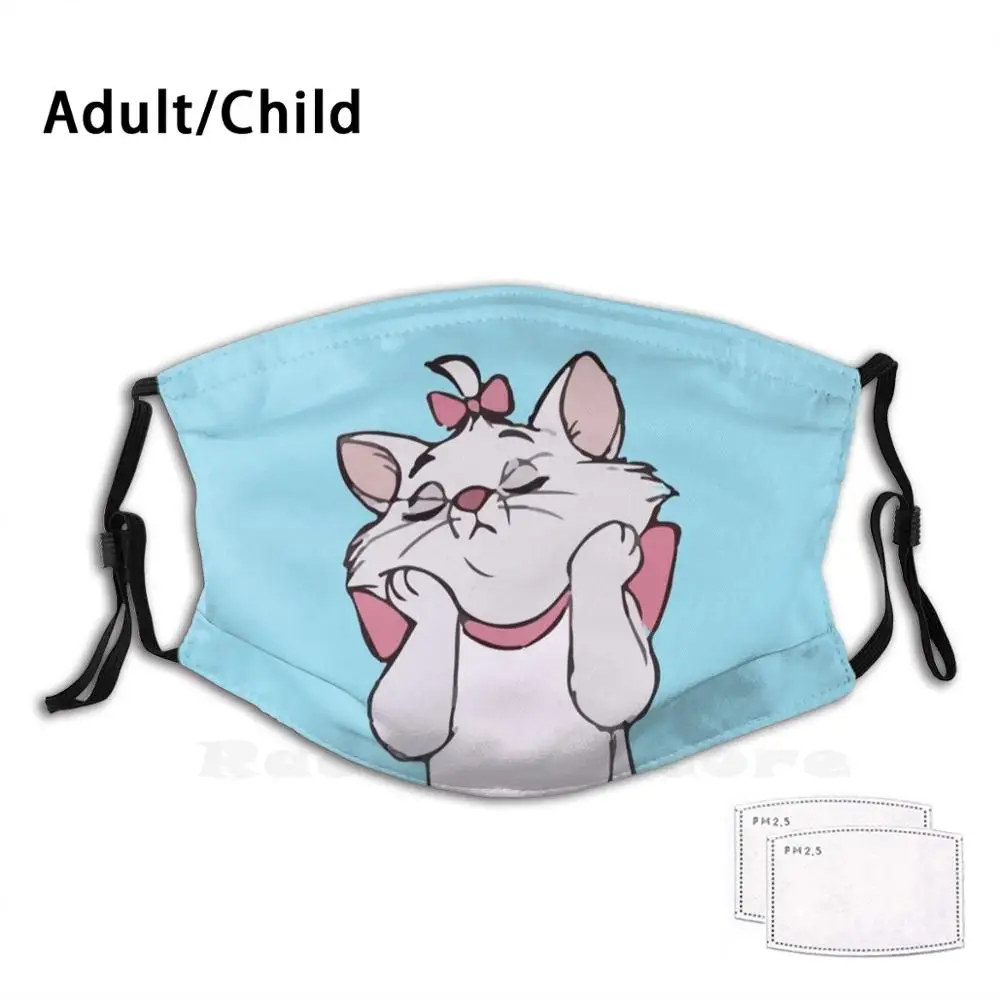 

Marie - The Aristocats Adult Kids Anti Dust Filter Diy Mask Aristocats Cat Aristocrats Marie Berloiz Toulouse Paris France Cats