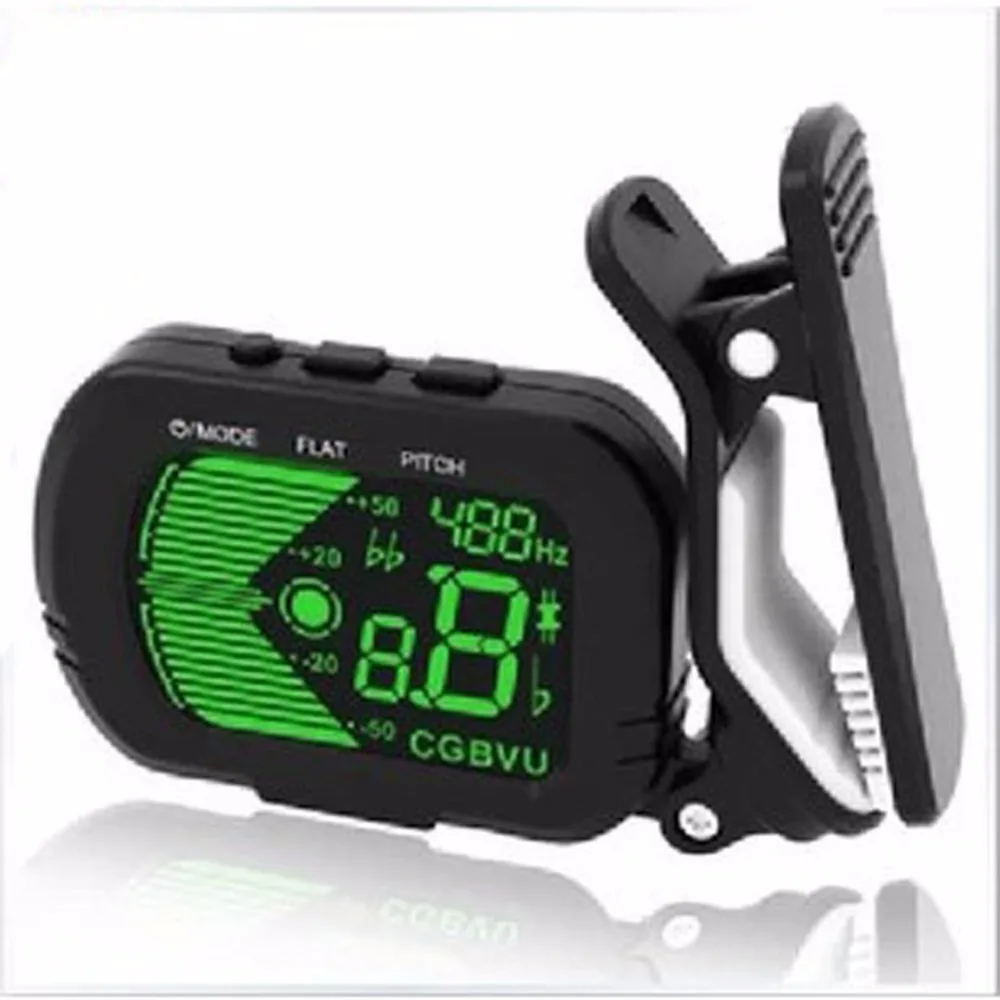 Musedo T-40 Lcd Clip-On Digital Guitar Tuner Guitar/Bass/Violin/Ukulele Tuners Black