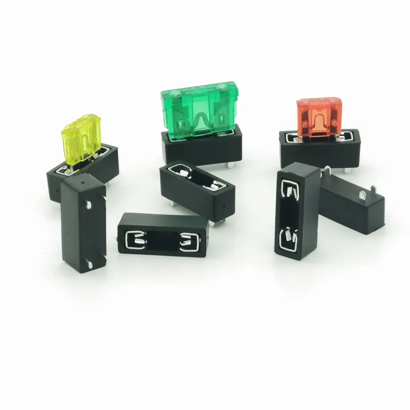 20pcs/Lot PCB Panel Mount Insurance Blocks Safety Terminals Micro Mini Medium Small Universal Car Fuse Holder.