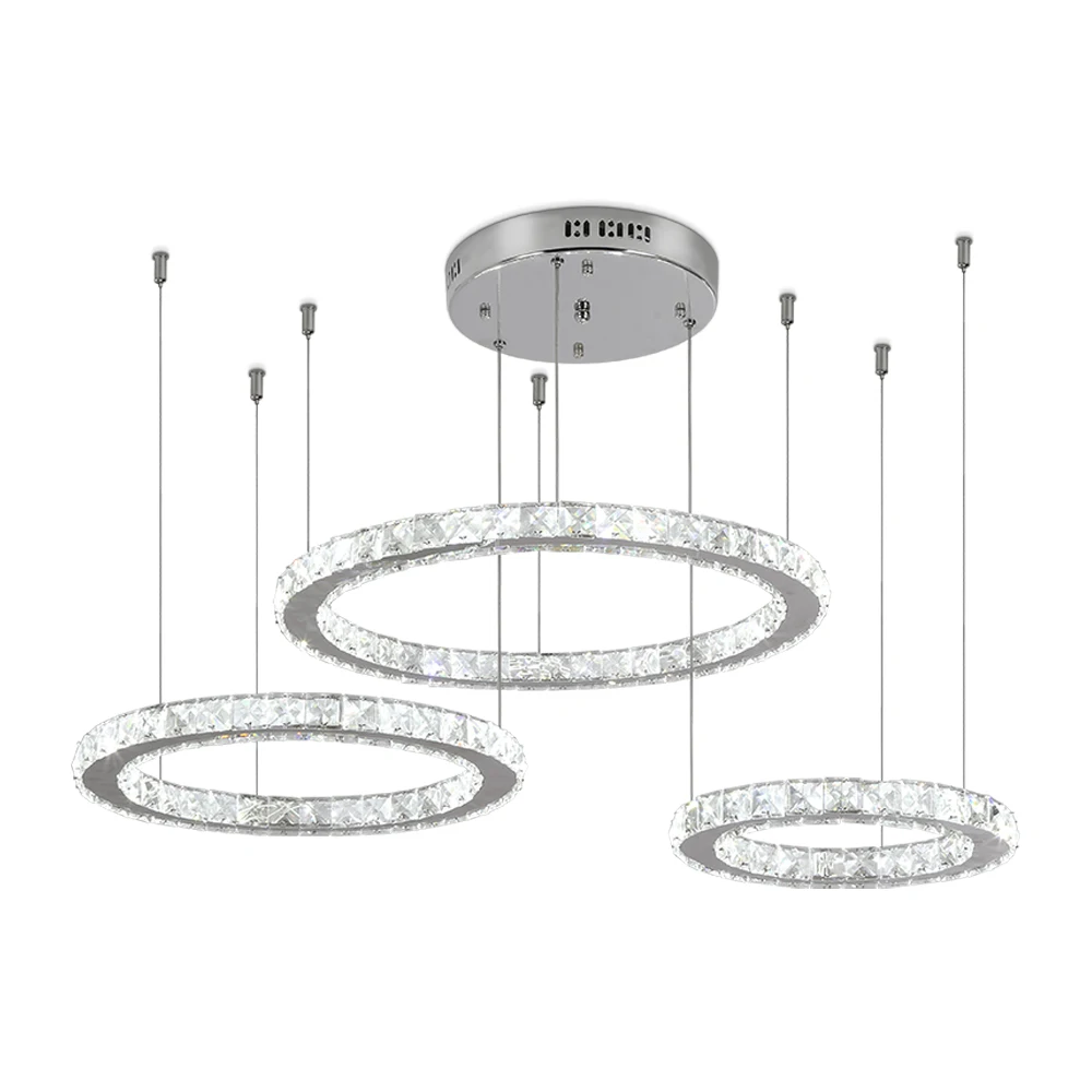 Imagem -05 - Cromo Moderno Led k9 Lustres de Cristal Moderna Pingente Luminárias Teto Luz para Sala Estar Lâmpada Suspensão