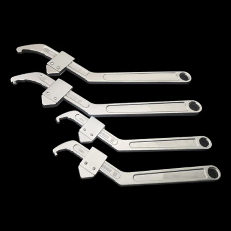 

Adjustable Wrench Water Meter Cover Special Spanner Water Electricity Wrench Side Hole Hook Wrench Repair Tools Llave Inglesa