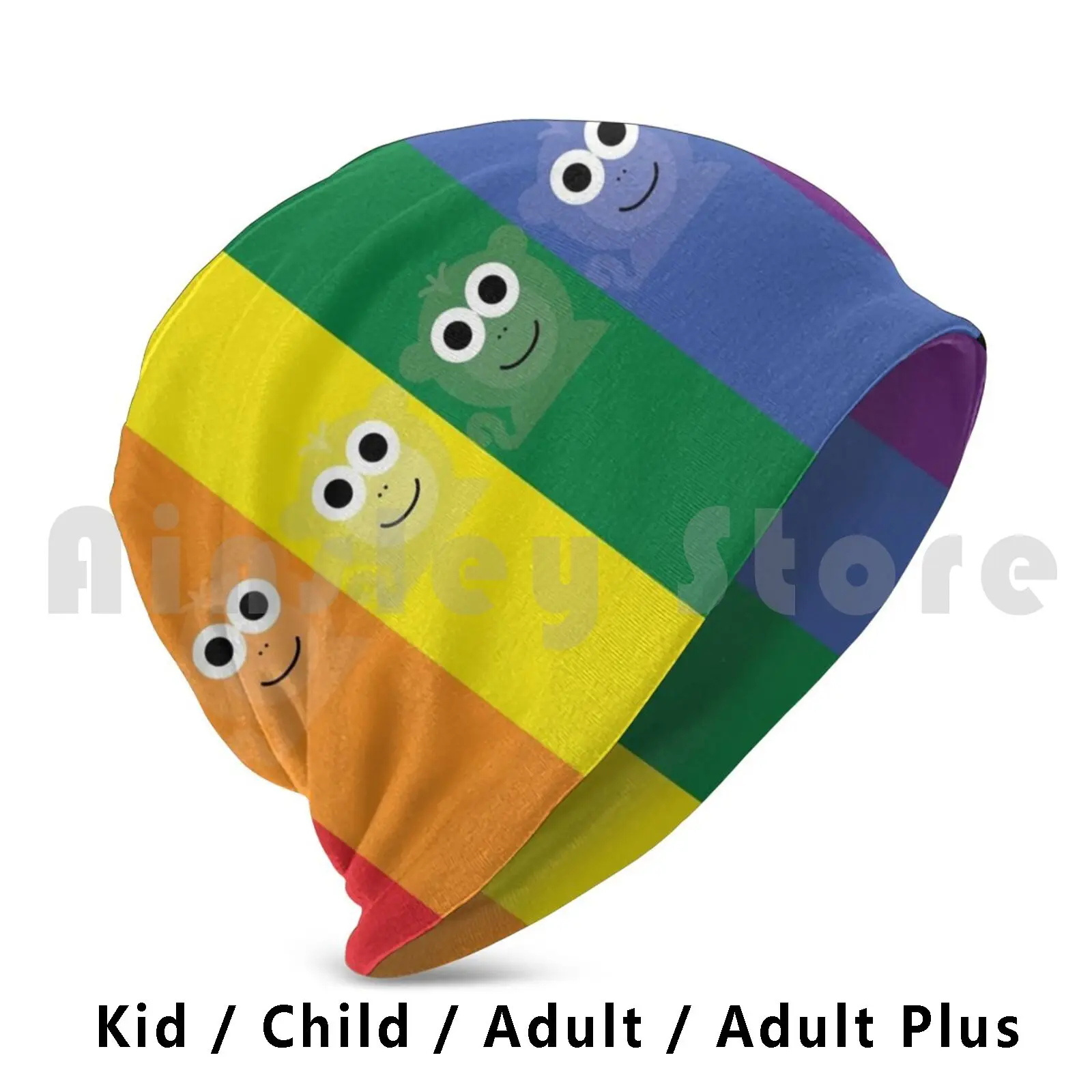 Rainbow Monkeys Celebrate Unity Beanies Knit Hat Hip Hop Pride Bisexual Transsexual Queer