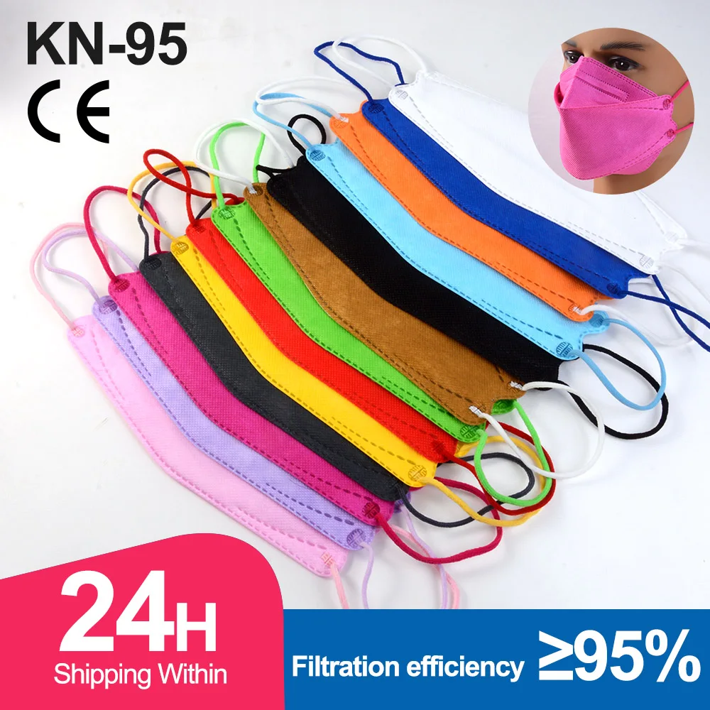 Adult FFP2 Fish mask KN95 Face masks CE protective respirator Filter mask ffp2mask Dustproof ffp2 Mascarillas kn95 fish masks