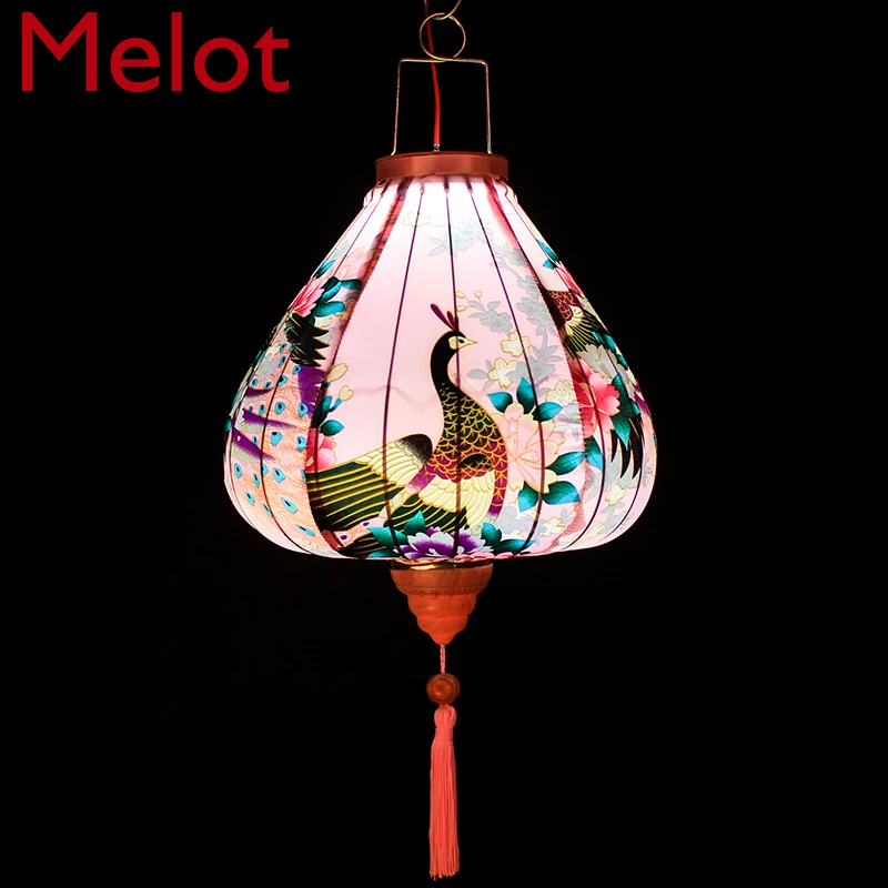 

Chinese High-End Luxury Festival Lantern Ornament Modern Creative Glow Balcony Festival Party Lantern