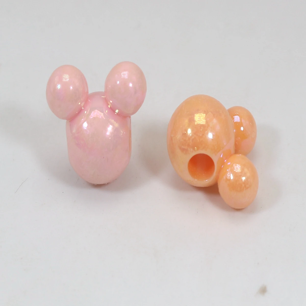 150 stücke Mischte Farbe Verschiedene Stil Acryl Maus Gesicht Perlen 12mm Schmuck Machen – Detail 7