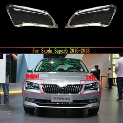 Headlamp Cover For Skoda Superb 2016 2017 2018 Car Headlight Lens Replacement Clear Auto Shell Cover