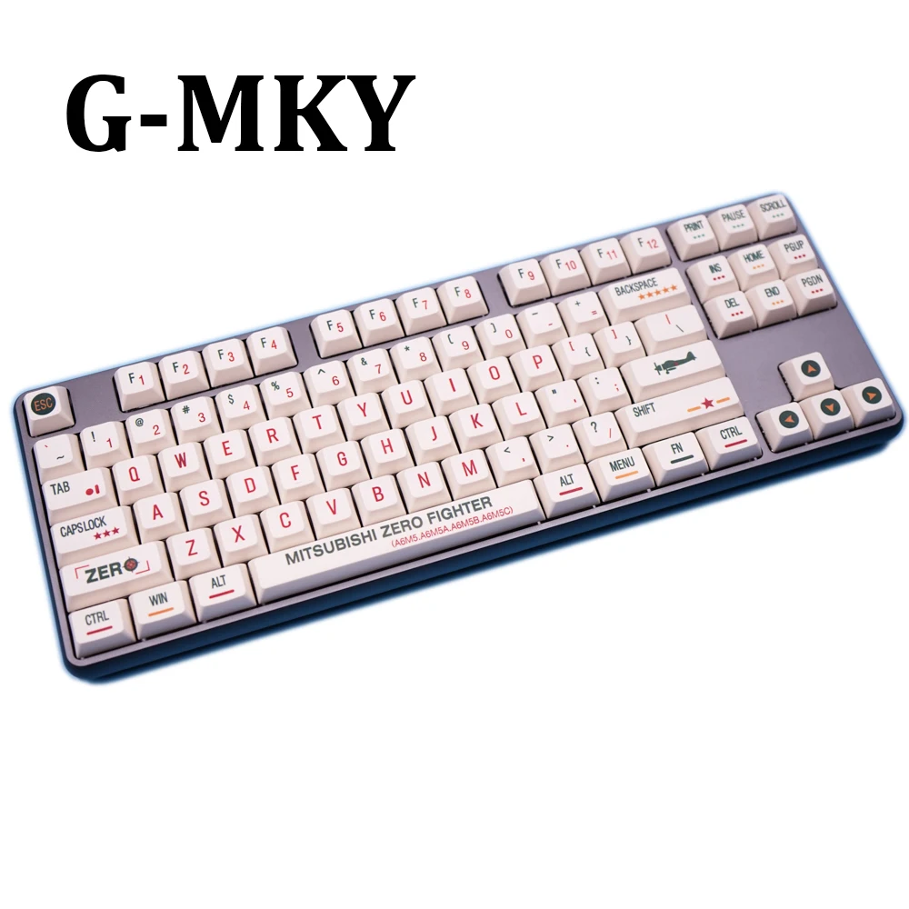 G-MKY AIRPLANE 140 XDA Keycaps PBT Dye-Sublimated XDAS Profile For Filco/DUCK/Ikbc MX Switch Mechanical Keyboard